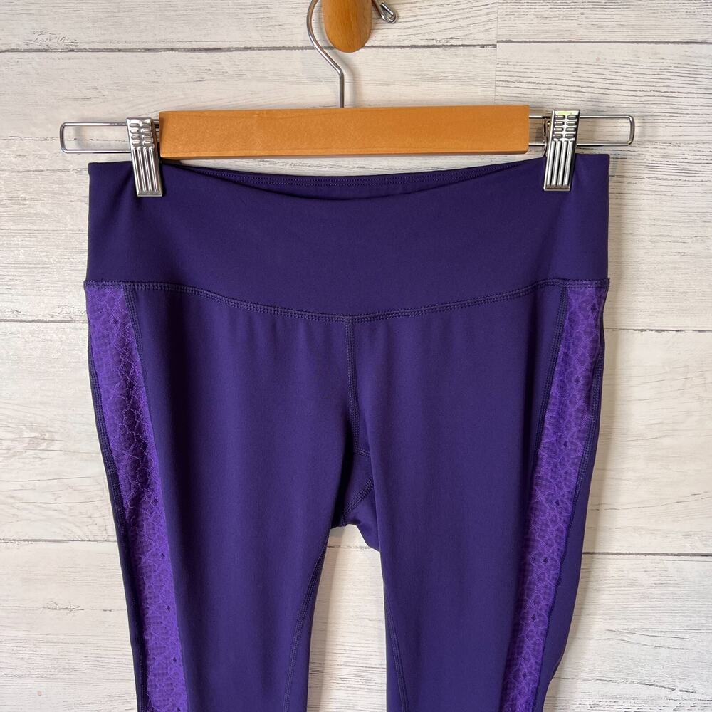 Prana Leggings Womens Size Small Purple Lennox Athletic Yoga Activewear Ankle